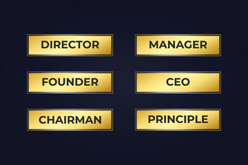 Fototapeta premium Designation text label Vector Illustration