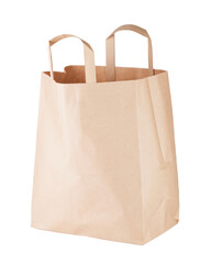  brown paper bag isolated 