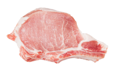 raw pork meat isolated 