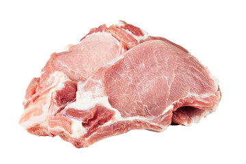 raw pork meat isolated 