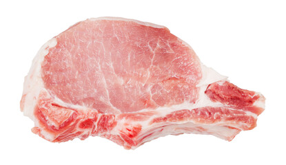 raw pork meat isolated 