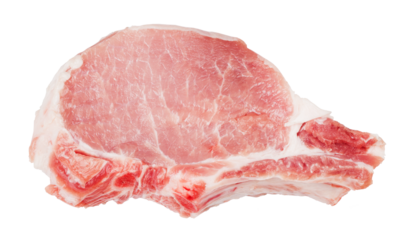 raw pork meat isolated 