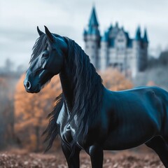 horse in the wind – made with generative AI 