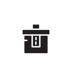 Household Kitchen Pot Solid Icon