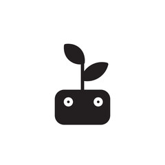 Nature Plant Pot Solid Icon