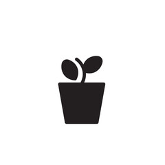 Nature Plant Pot Solid Icon