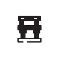 Arch Building Landmark Solid Icon