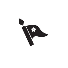Flag New War Solid Icon