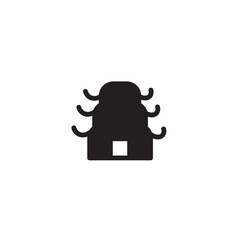 Chinese Building Style Solid Icon