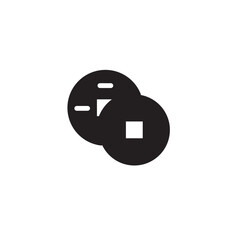 Cash Chinese Coin Solid Icon