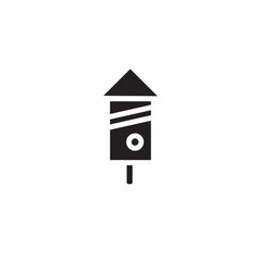 Firework Party Rocket Solid Icon
