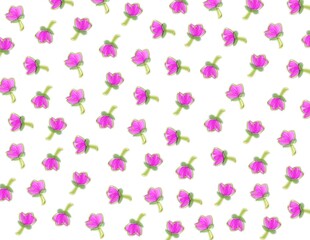 glossy rose floral pattern