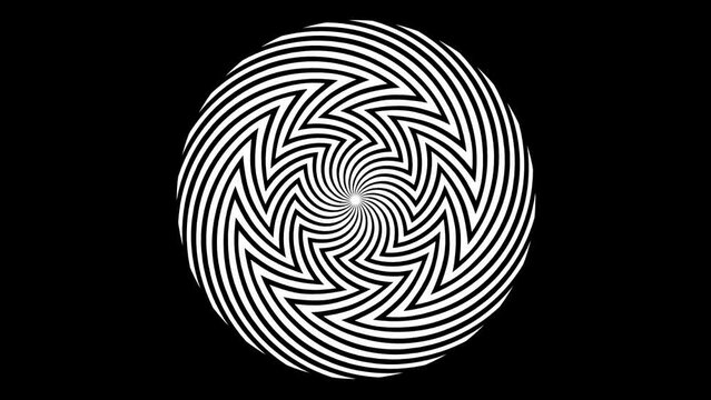 Rotating spiral - optical illusions