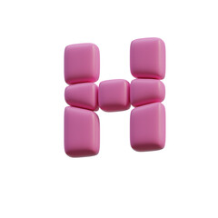 Funny Shapes 3D Alphabet or PNG Letters