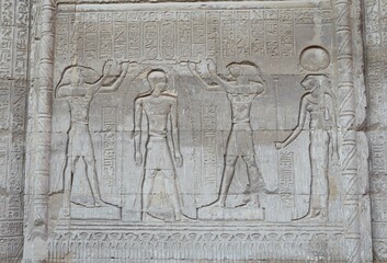 The Temple of Esna in Middle Egypt, dedicated to the creator god Khnum