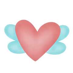 heart with wings png