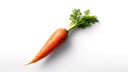 a Single carrot isolated on white background