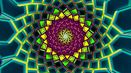 Beautiful dark rasta fibonacci vortex
