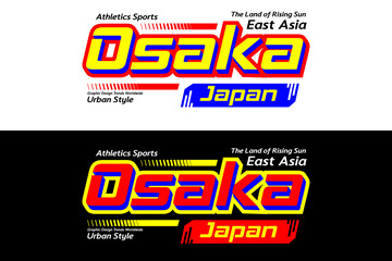 Osaka urban sport slogan style design