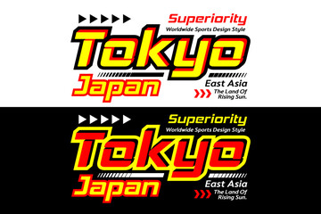 Tokyo urban sport slogan style design - 607873364