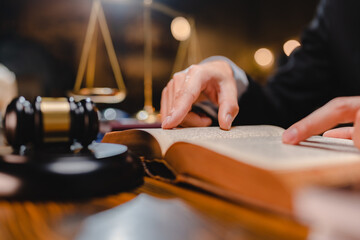 law and authority lawyer concept, judgment gavel hammer in court courtroom for crime judgement legislation and judicial decision, judge having justice of punishment guilt and criminal verdict legal
