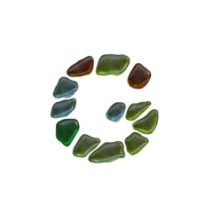 Beach Gems 3D Alphabet or PNG Letters