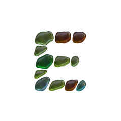 Beach Gems 3D Alphabet or PNG Letters