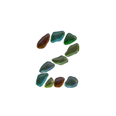 Beach Gems 3D Alphabet or PNG Letters