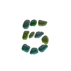 Beach Gems 3D Alphabet or PNG Letters