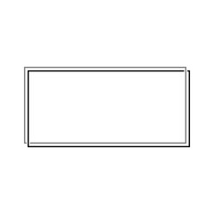 Obraz premium Simple Text frame icon isolated on white background