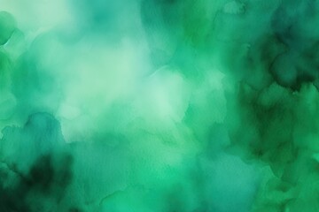 Abstract green watercolor background, Generative ai