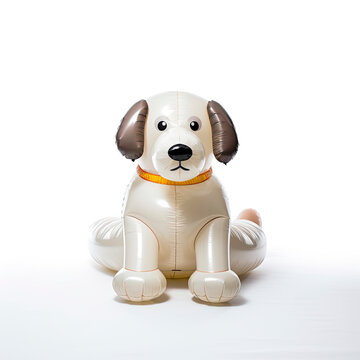 an inflatable toy dog