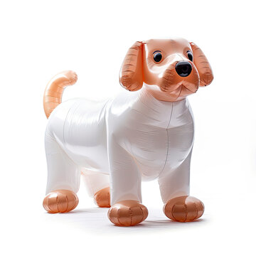 an inflatable toy dog