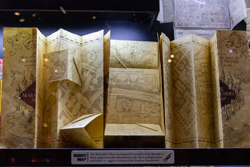 Fototapeta premium London, UK; October 23, 2013; Warner Bros Studios London tour, with the sets and original material of the Harry Potter movies.