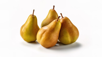 pears isolated on white background