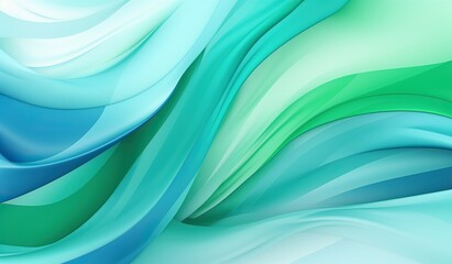 a green and blue wavy background. Generative AI