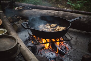 campfire cookbook, with recipes for easy and delicious outdoor meals, created with generative ai