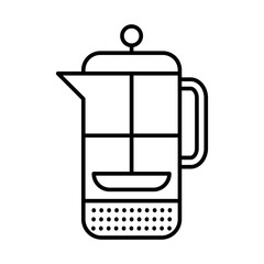 French Press Icon Design