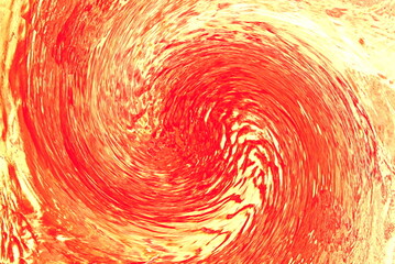 abstract illustration symbolizing the eternal fratricidal struggle between yin and yang