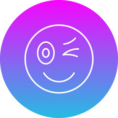 Obraz premium Wink Icon
