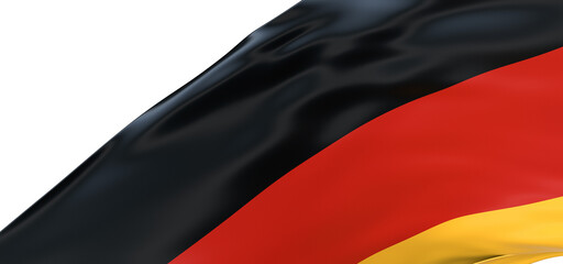 Germany Flag. Flag of Germany. Waving Germany Flags. 3D Realistic Background