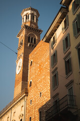 Fototapeta na wymiar bell tower of the church of st john the baptist
