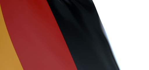 Wavy flag of German. Suitable for background graphic resources. 3D illustration