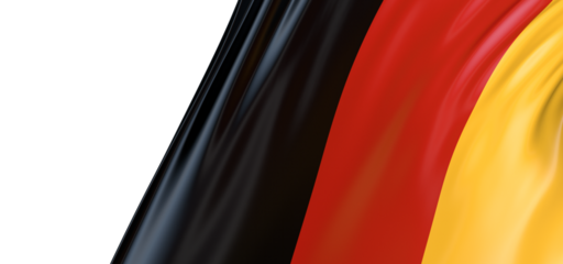 Wavy flag of German. Suitable for background graphic resources. 3D illustration