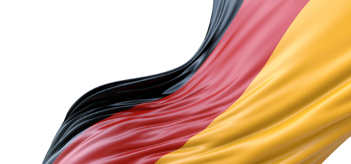 Germany flag of silk with copyspace for your text