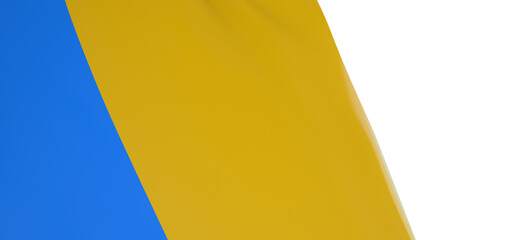 Innovative Design: Modern 3D Ukraine Flag Illustration