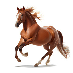 horse on a transparent background (PNG). Generative AI