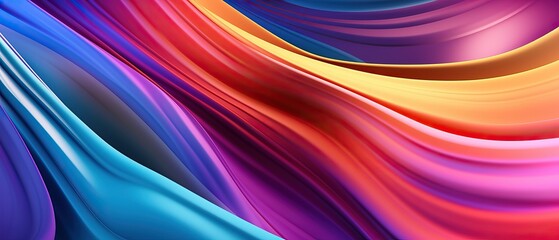 Bright Multicolored 3D Wave Background for presentation design. Suit for business, corporate, institution, party, festive, seminar, and talks