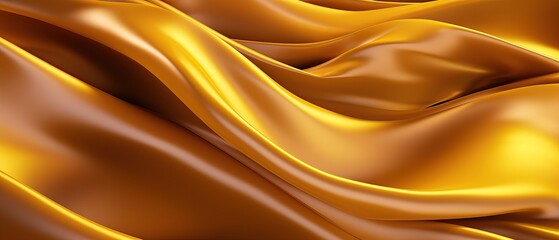 Golden Silk Waves Background for presentation design. Suit for business, corporate, institution, party, festive, seminar, and talks