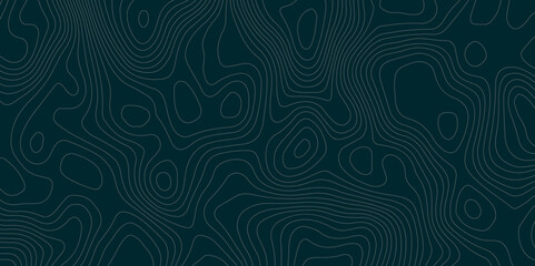 Obraz premium Abstract topographic wavy curve line background. Topography map pattern, Geographic curved relief. Topographic lines background. Vector illustration.